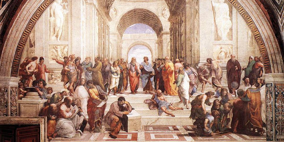 «Πλάτων και Αριστοτέλης: Στη “Σχολή των Αθηνών” του Ραφαήλ» του Φάνη Κωστόπουλου